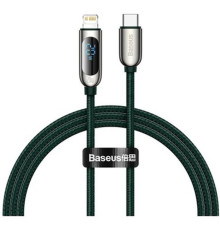 Кабель Baseus Display Fast Charging USB Type-C - Lightning (M/M), 20 W, 1 м, Green (CATLSK-06)