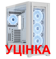 Корпус Corsair iCUE 5000X RGB QL Tempered Glass White (CC-9011233-WW) без БП У2