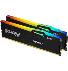 Модуль пам`яті DDR5 2x16GB/6000 Kingston Fury Beast RGB Black (KF560C36BBEAK2-32)