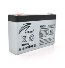 Акумуляторна батарея Ritar 6V 7AH Gray Case (RT670/18214) AGM
