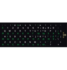 Наклейка на клавіатуру XoKo 48 клавіш Українська / Англійська / Російська (XK-KB-STCK-SM)