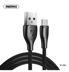 Кабель Remax RC-160a Lesu Pro USB - USB Type-C (M/M), 2.1 A, 1 м, Black (6972174158365)