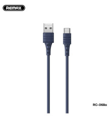 Кабель Remax RC-068a Zeron USB - USB Type-C (M/M), 5 A, 1 м, Blue (6954851224310)