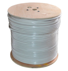 Кабель коаксіальний Ritar (RT-W305-RG690+2x0.5mm/11554) катушка 305 м, білий
