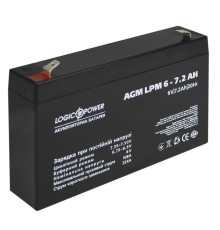 Акумуляторна батарея LogicPower LPM 6V 7.2AH (LPM 6 - 7.2 AH) AGM