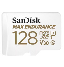 Карта пам`ятi MicroSDXC 128GB UHS-I/U3 Class 10 SanDisk Max Endurance R100/W40MB/s (SDSQQVR-128G-GN6IA)
