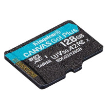 Карта памяти MicroSDXC  128GB UHS-I/U3 Class 10 Kingston Canvas Go! Plus R170/W90MB/s (SDCG3/128GBSP)