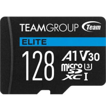 Карта памяти MicroSDXC 128GB UHS-I/U3 Class 10 Team Elite + SD-адаптер (TEAUSDX128GIV30A103)