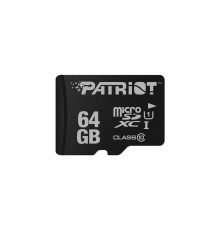 Карта памяти MicroSDXC 64GB UHS-I Class 10 Patriot LX + SD-adapter (PSF64GMCSDXC10)