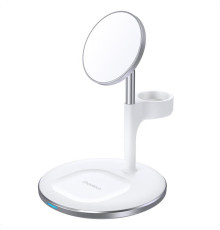 Магнітний бездротовий зарядний пристрій Choetech T586-F 3in1 Magnetic wireless charger station for iPhone