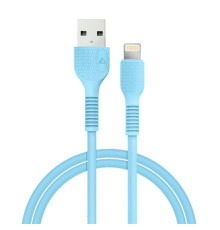 Кабель ACCLAB AL-CBCOLOR-L1BL USB - Lightning (M/M), 1.2 м, Blue (1283126518188)