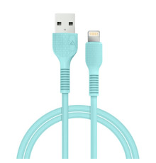 Кабель ACCLAB AL-CBCOLOR-L1MT USB - Lightning (M/M), 1.2 м, Mint (1283126518195)