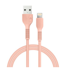 Кабель ACCLAB AL-CBCOLOR-L1PH USB - Lightning (M/M), 1.2 м, Peach (1283126518201)