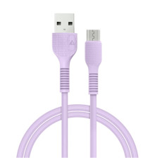 Кабель ACCLAB AL-CBCOLOR-M1PP USB-microUSB 1.2м Purple (1283126518126)