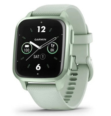 Смарт-годинник Garmin Venu Sq 2 Metallic Mint Aluminum Bezel with Cool Mint Case and Silicone Band (010-02701-82)