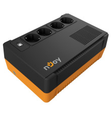 ИБП Njoy Soter 600 (PWUP-LI060SR-AZ01B), Lin.int., 4 x Schuko, USB, пластик