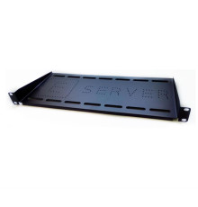 Полиця консольна (PK-1U-300-B) 300мм 1U 19, EServer, чорна