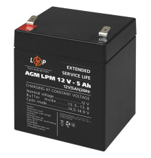 Аккумуляторная батарея LogicPower 12V 5AH (LPM 12 - 5.0 AH) AGM