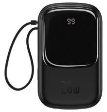 Універсальна мобільна батарея Baseus Qpow Digital Display Quick Charging Power Bank 20W 20000mAh Black (PPQD-H01)