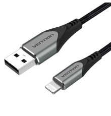 Кабель Vention USB - Lightning (M/M), 2.4 A, 1 м, Black (LABHF)