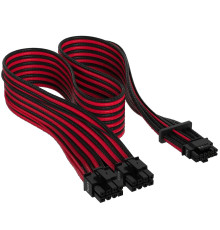 Кабель-переходник Corsair Premium Individually Sleeved 12+4pin PCIe Gen 5 12VHPWR 600W cable, Type 4, RED/BLACK (CP-8920334)