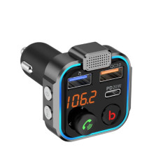 FM-трансмітер Grand-X 99GRX Hands Free, Bluetooth V5.0, 2USB, QC3.0, PD