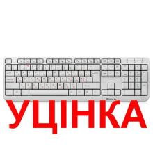 Клавіатура REAL-EL Standard 500 Ukr White