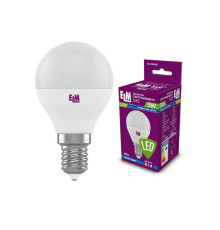 Лампа світлодіодна куля ELM 5W E14 4000K (18-0046)