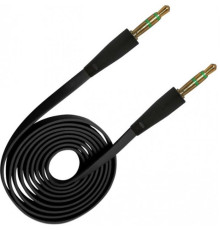 Аудіо-кабель XoKo 3.5 мм - 3.5 мм (M/M), 1 м, Black (AUX-010-BK)