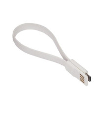 Кабель Sumdex USB - micro USB V 2.0 (M/M), з магнітом, 0.21 м, White (DCU-1022WT)_OEM