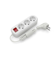 Подовжувач блоковий (ABS) Electrum 3гнізда 3м із заземленням та вимикачем C-ES-1813