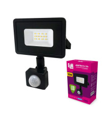 Прожектор світлодіодний з датчиком руху (ІКД) ELM Matrix S-10W 6500К 26-0034