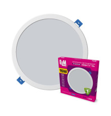 Світильник стельовий світлодіодний вбудований круглий ELM 15W 4000К Disk-V IP20 26-0086