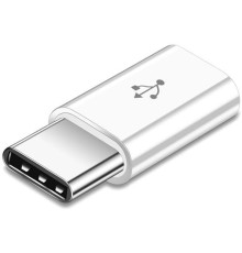 Адаптер XoKo AC-014 MicroUSB - Type-C White XK-AC014-WHT)
