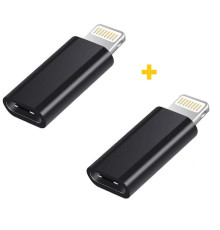 Адаптер XoKo AC-015 USB Type-C-Lightning Black 2шт. (XK-AC015-BK2)