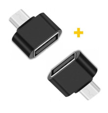 Адаптер XoKo AC-050 USB-microUSB Black 2шт. (XK-AC050-BK2)