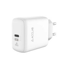 Зарядное устройство AccLab AL-TC125 1хType-C 5В/3A/25W QC/PD 3.0 White (1283126538841)