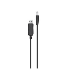 Кабель живлення ACCLAB USB - DC (M/M), 5.5х2.5 мм, 12V, 1A, 1 м, Black (1283126552847)