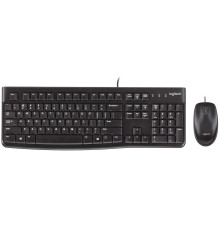 Комплект (клавіатура, мишка) Logitech MK120 Black USB (920-002562)