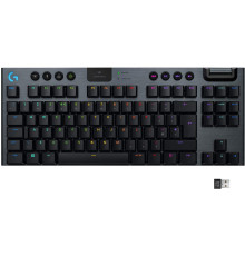 Клавiатура бездротова Logitech G915 TKL Lightspeed Wireless RGB Mechanical Carbon Tactile Switch (920-009503)