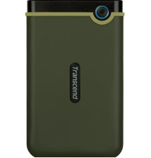 Накопичувач зовнiшнiй HDD 2.5" USB 2.0TB Transcend StoreJet 25M3 Military Green Slim (TS2TSJ25M3G)