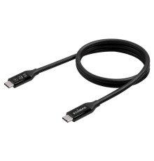 Кабель Edimax UC4 V2 USB Type-C - USB Type-C (M/M), Thunderbolt 3, 240 W, 20 V, 5 A Max, 1 м, Black (UC4-010TB)