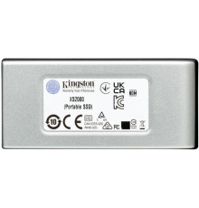 Накопичувач зовнішній SSD Portable USB 2.0ТB Kingston XS2000 Silver (SXS2000/2000G)