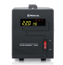 Стабилизатор REAL-EL Stab Energy-500 Black