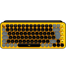 Клавiатура Logitech Pop Wireless Blast Yellow (920-010716)
