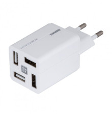 Мережевий зарядний пристрій Remax RP-U43 Wanfu (EU) (4USB 3.4А) White (6972174153674)