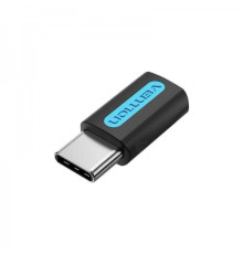 Адаптер Vention micro USB - USB Type-C (F/M) Black (CDXB0)
