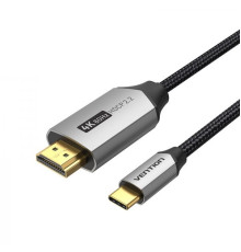 Кабель Vention HDMI - USB Type-C (M/M), V 2.0, 1.5 м, чорний/сірий (CRBBG)