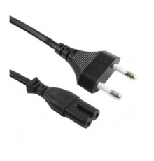 Кабель живлення Voltronic 1.2m, 0.5mm, PC-184/2 CEE7/16-C7/05726 2 pin, Black