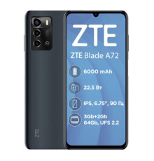 Смартфон ZTE Blade A72 3/64GB Dual Sim Gray